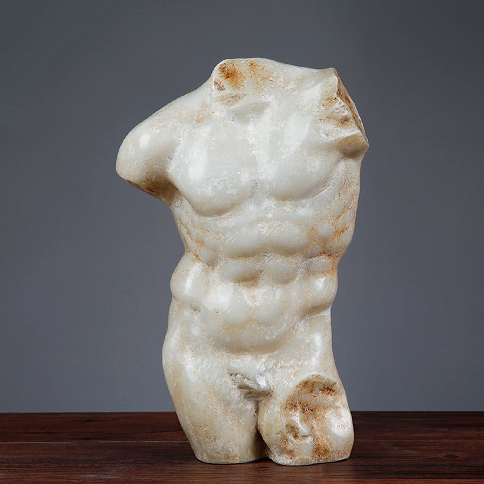 Amazon.co.jp: WANZPITS セクシーなヌードバスト彫刻樹脂筋肉の男性の